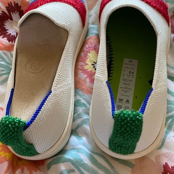 {ROTHY’S} Lollipop Terry Stripe Kids Sneaker BNIB - Picture 3 of 4